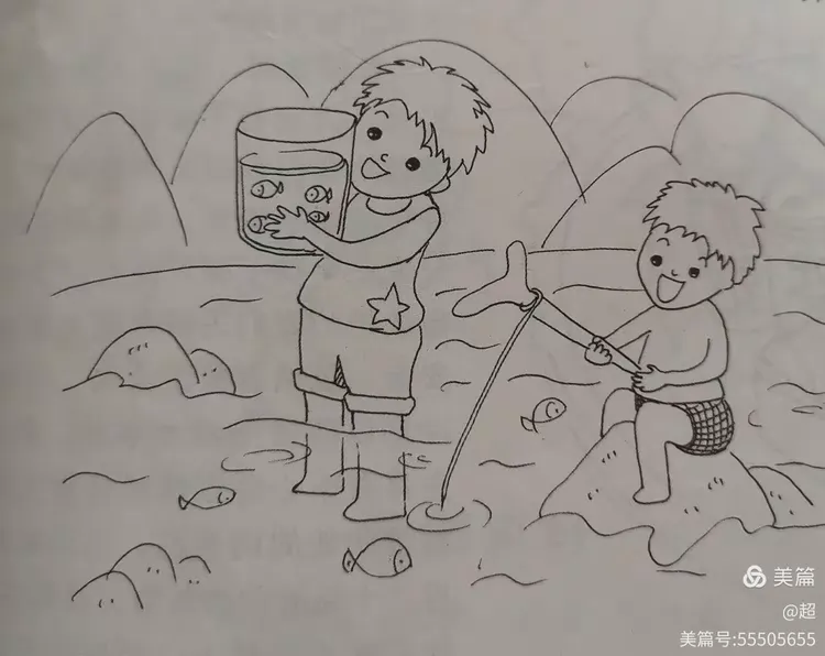 河里的鱼特别多